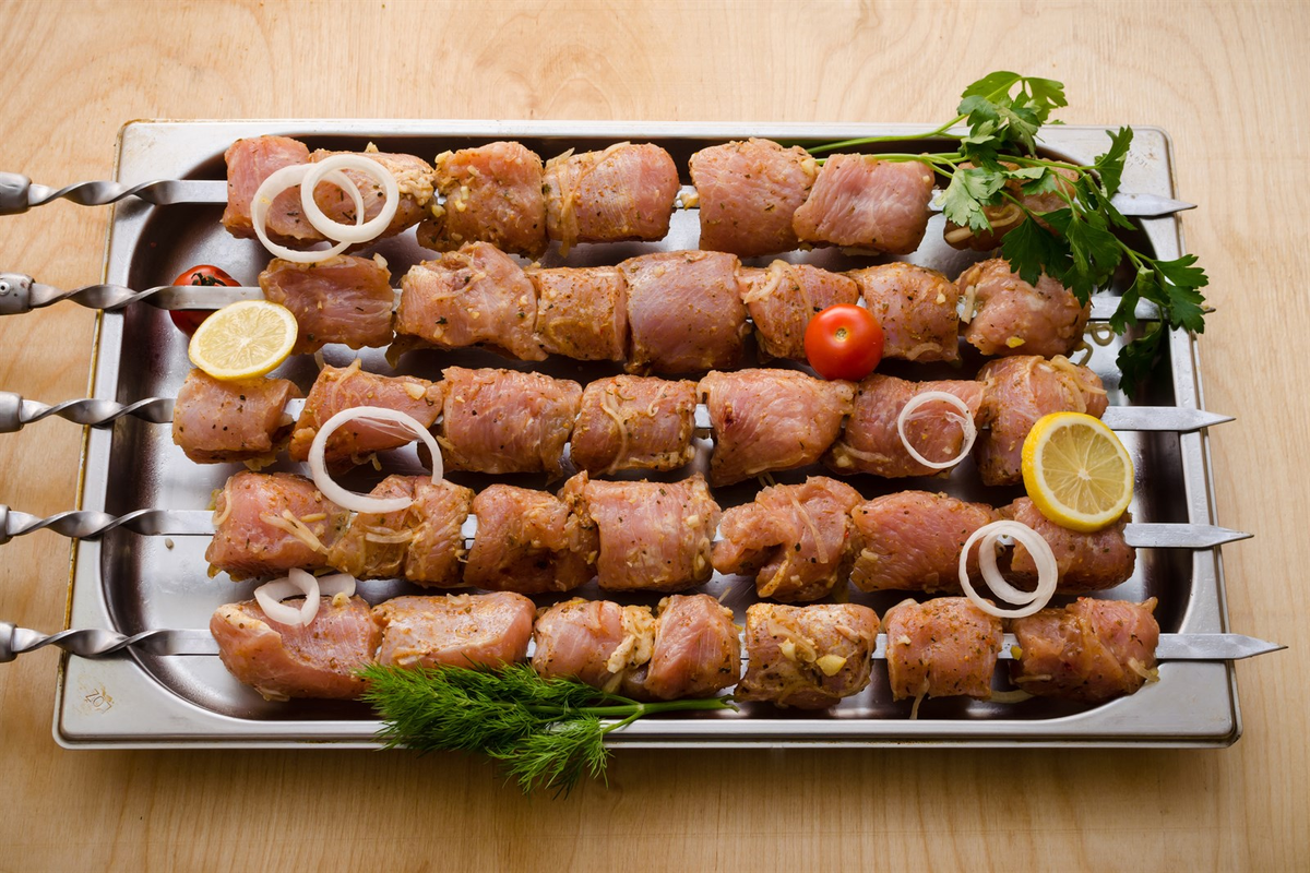 Шашлык из филе индейки. Заказать: https://parnoemjaso.ru/products/2880