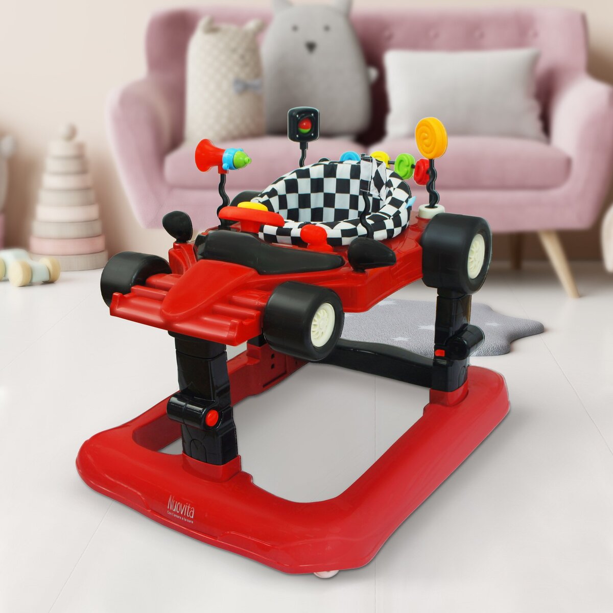 Ходунки Nuovita Vettura Rosso Bianco