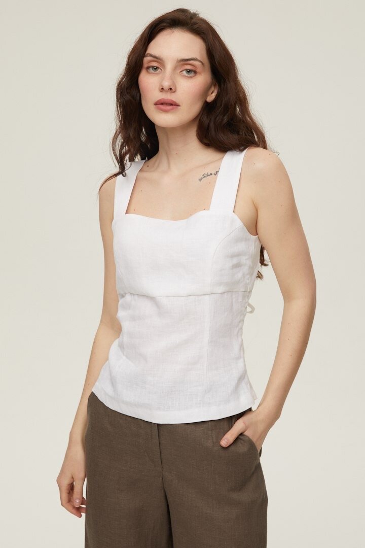 Топ изо льна на шнуровке
(Арт.: 230439)