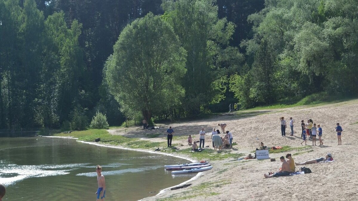 Глубокое озеро Казань пляж