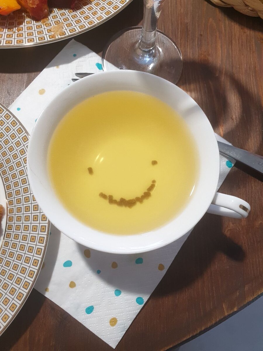 Любимый гречишный чай мне улыбается