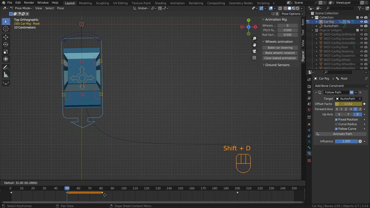 Быстрый риг 3D автомобиля с помощью аддона Rigacar в Blender 3.3 | Cartoon  Skill | Дзен