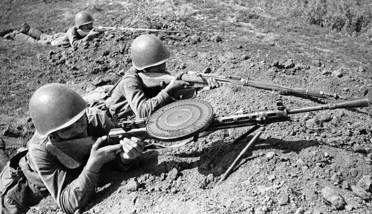 Пулемётчик РККА. Иллюстративное фото из открытых источников