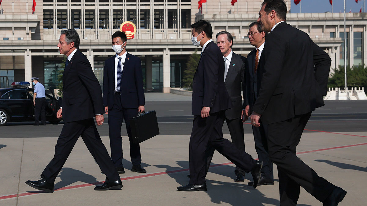 Блинкен в Пекине. Фото: Leah Millis / AFP