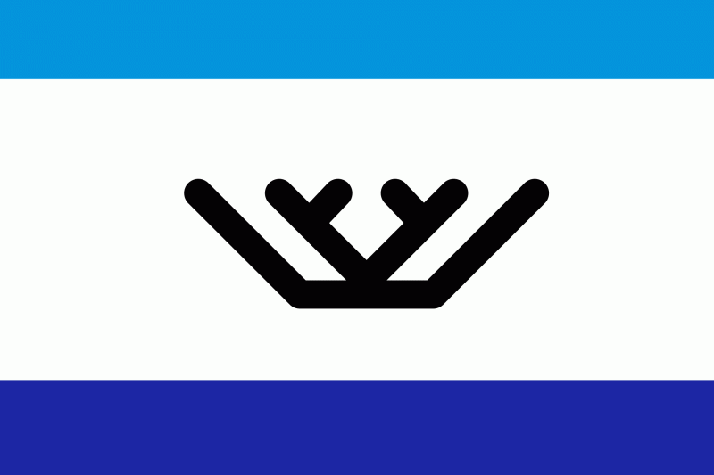 Флаг Оленёкского района, одного из двух автономных эвенкийских районов