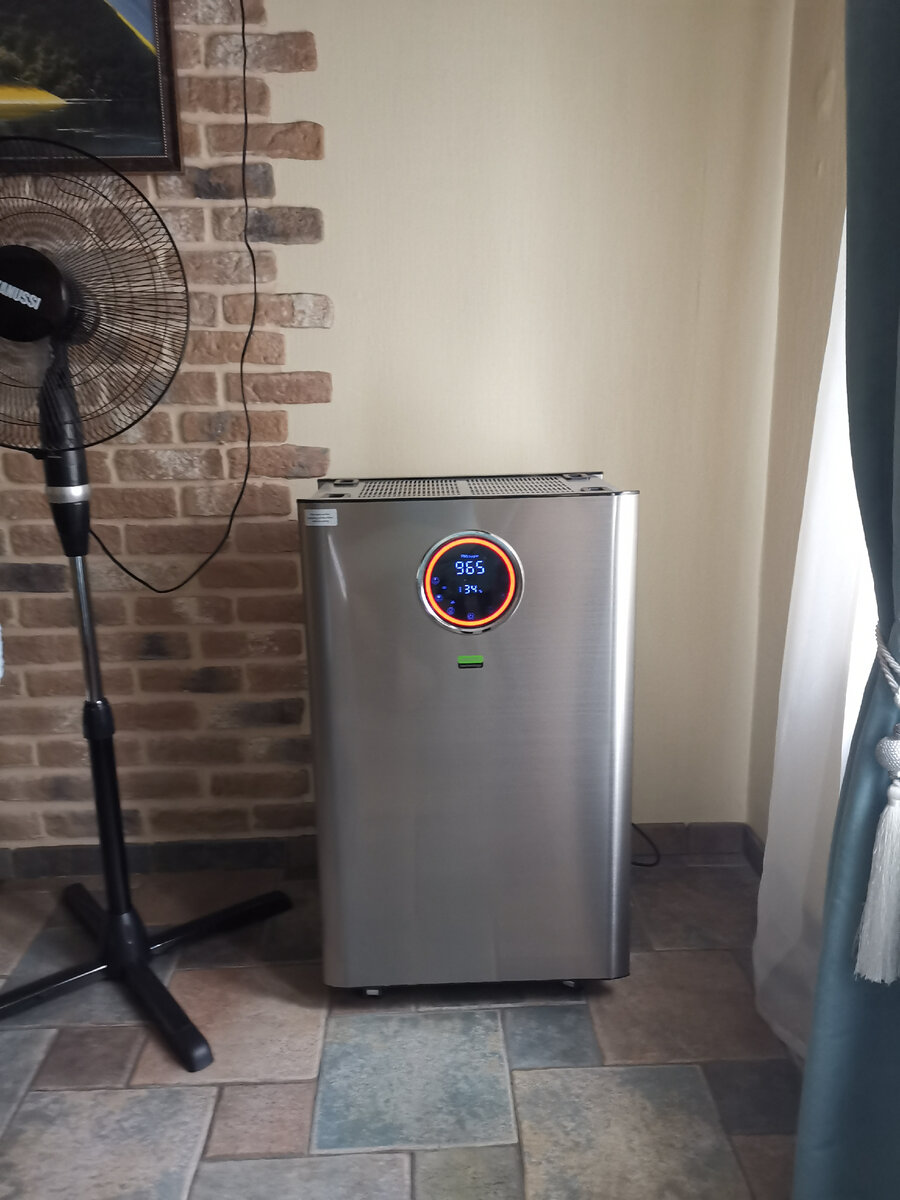 Красный дисплей, уровень pm2,5 - 965!