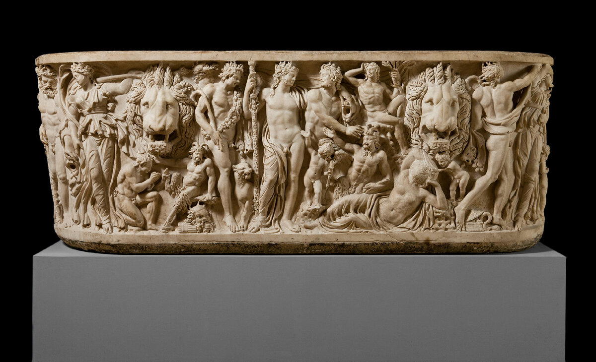 Саркофаг из коллекции Уварова. Ок. 210. ГМИИ им. А.С. Пушкина