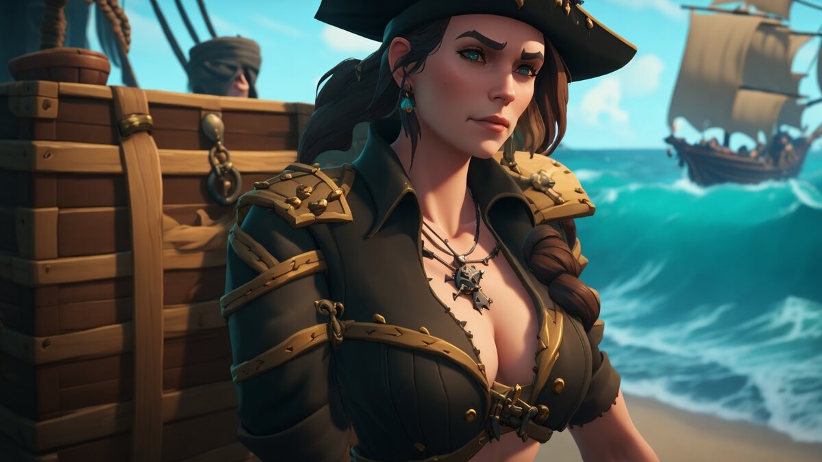 Нейросеть видит Sea Of Thieves немного иначе. По лайкам поймём, нормально видит или нет! Если в игру добавят таких женских персонажей, онлайн будет не "8.000 а 80.000".