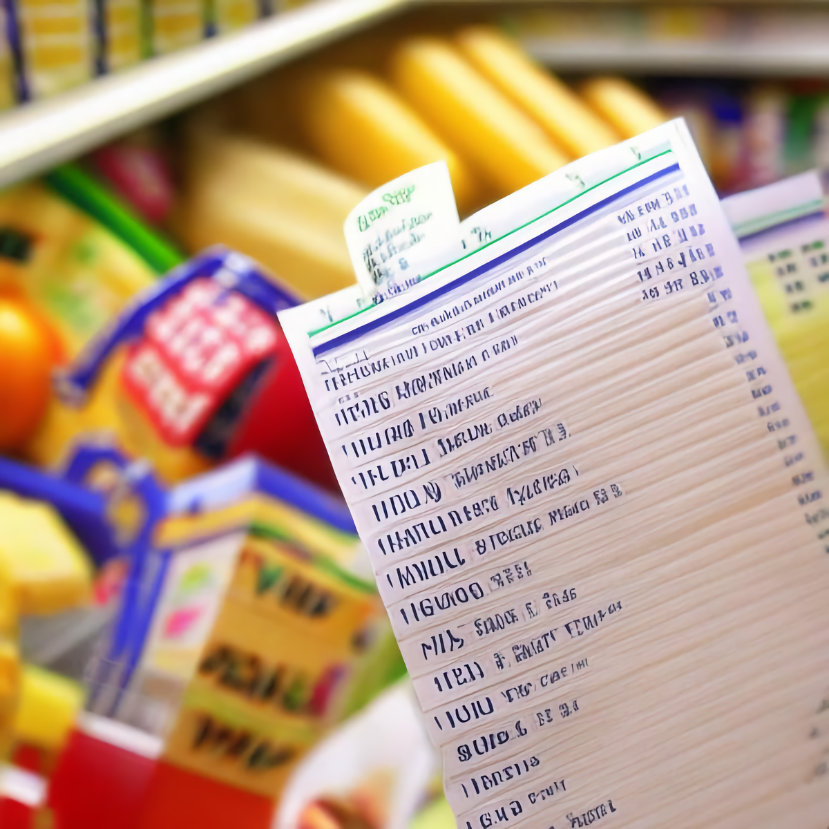 Список покупок - это неотъемлемый атрибут бережливых людей при посещении магазинов.