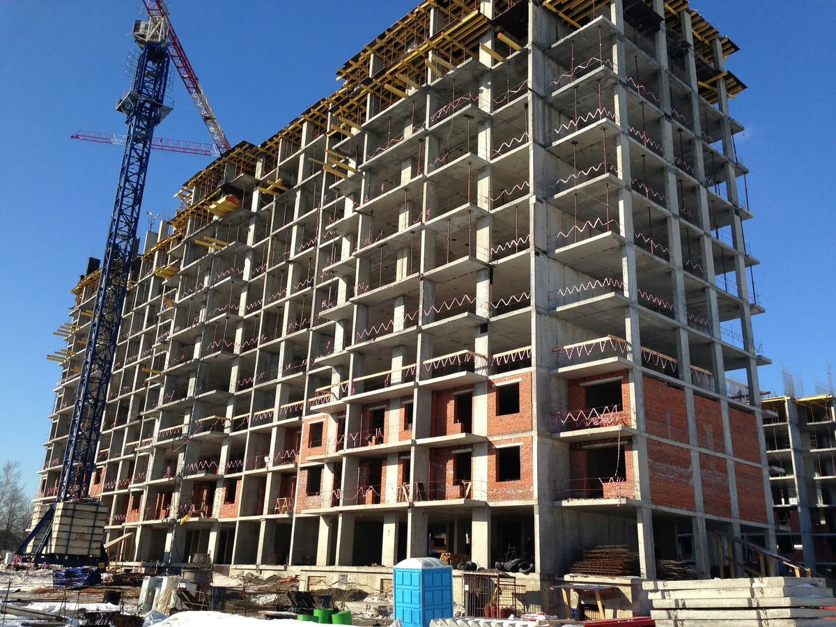 Этап строительства дома, из открытых источников