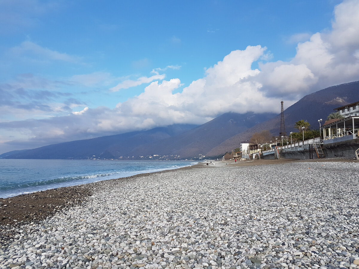 Гагра вода в море температура сейчас