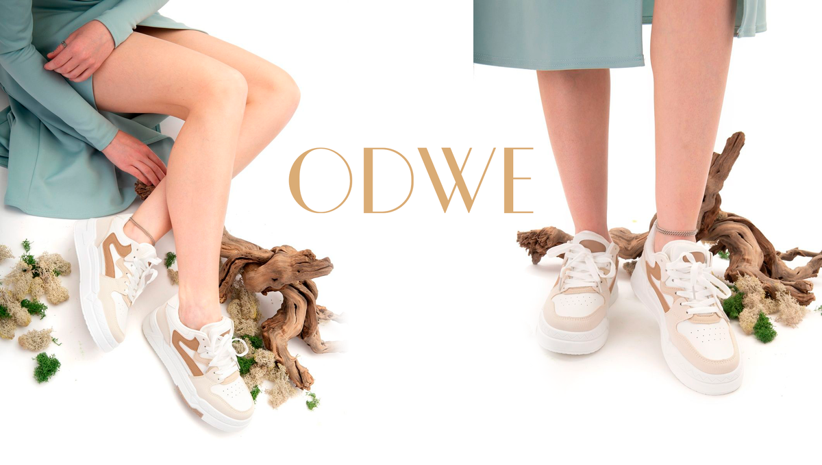  ODWE Кеды женские летние белые на высокой платформе обувь экокожа