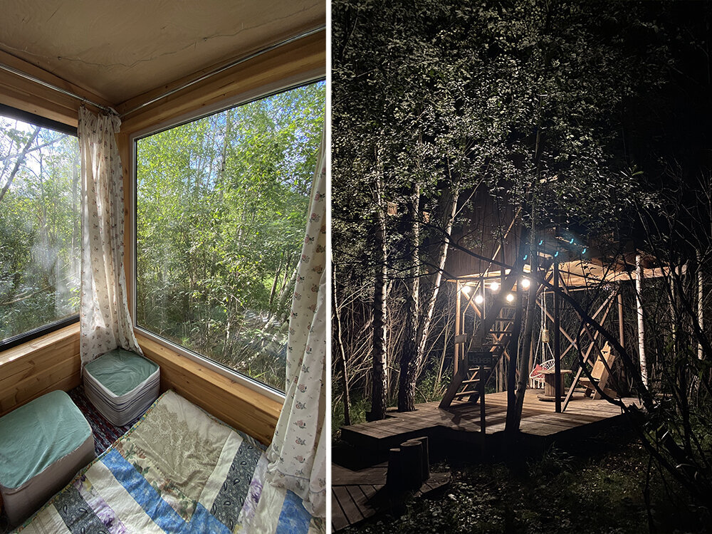 Один из домиков на деревьев в отеле «Галерея» супруги построили для себя