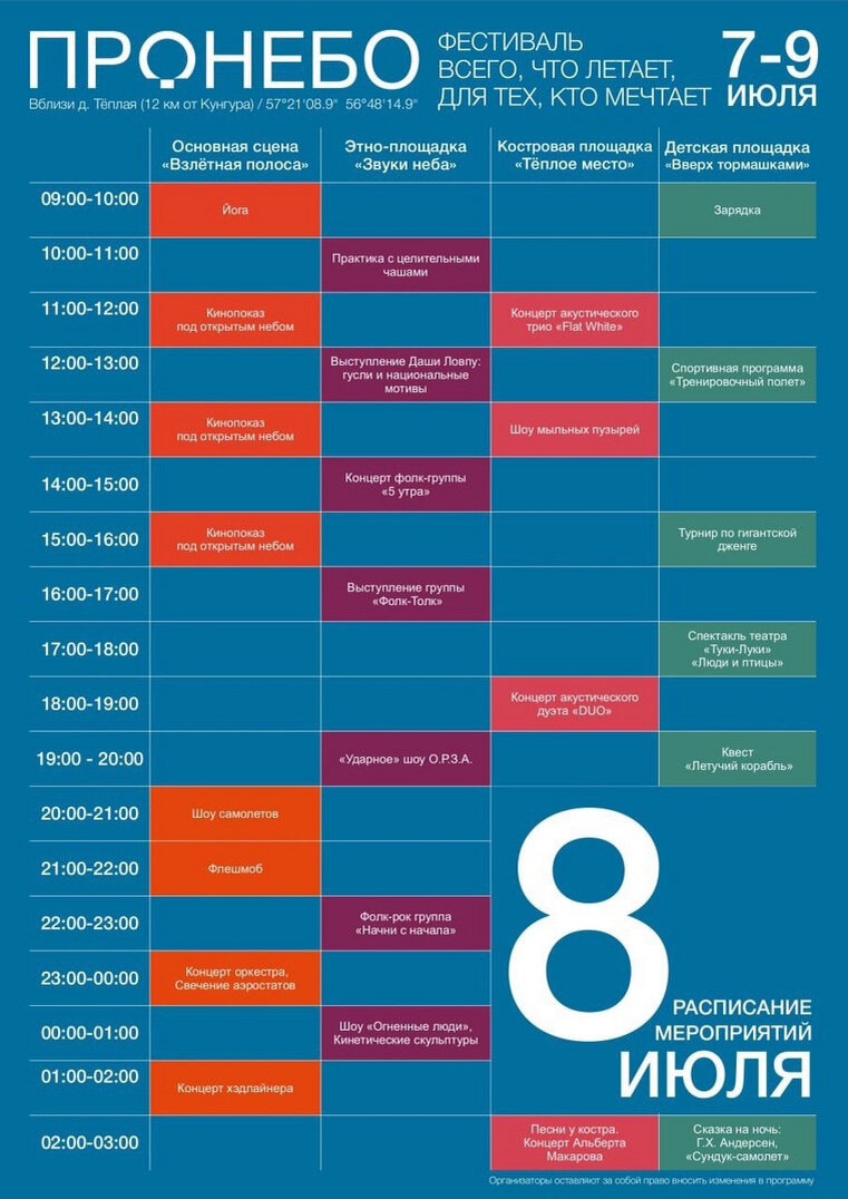    Фестиваль «ПРОНЕБО» день второй