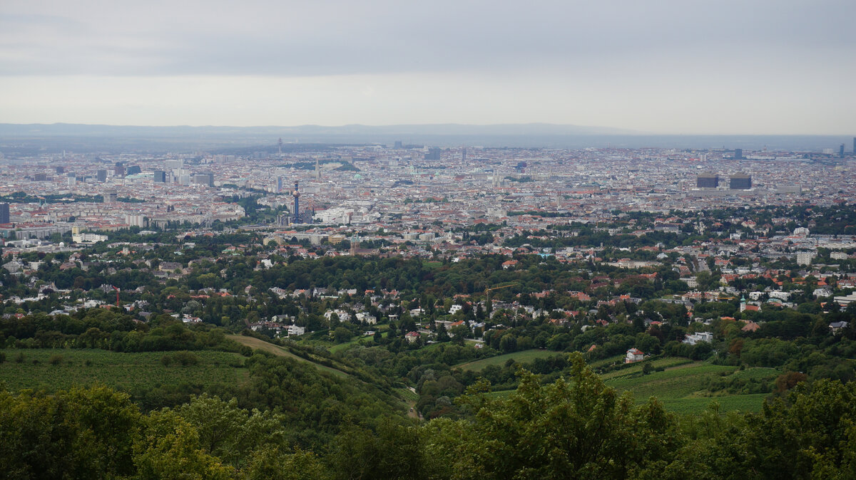 Вид на Вену с Коленберга. Фото автора.