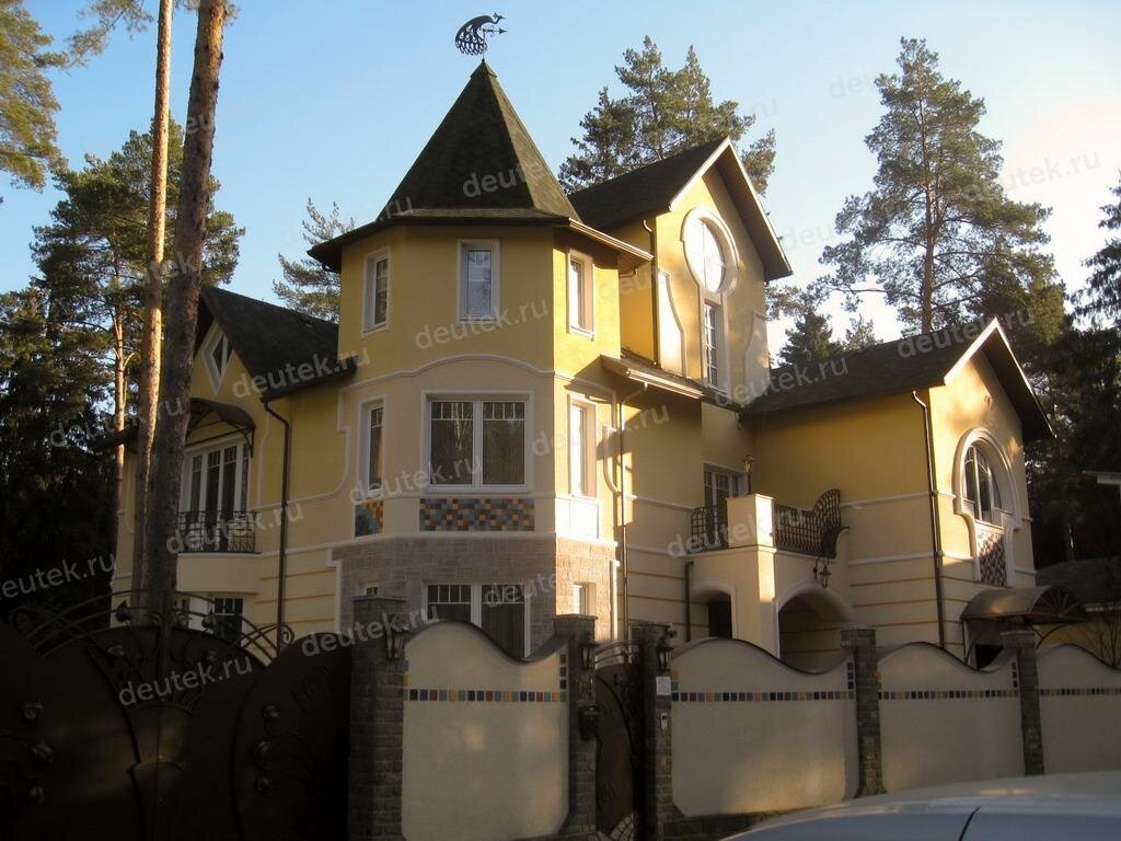 Проект дома 612 м2 в стиле барокко с цокольным этажом и эркерами - PA-55