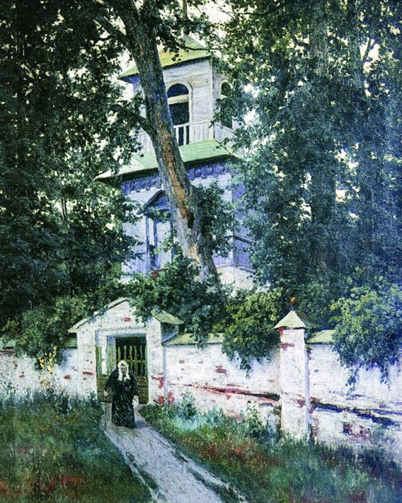 Художник Константин Крыжицкий "Церковная ограда"