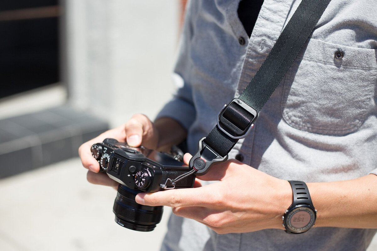    Важно понимать, что даже самая крепкая шлейка может прийти в негодность, порваться, соскочить. И ремень — это лишь дополнительная страховка. Поэтому камеру не нужно на нём раскручивать, проверяя на прочность. Фото: 9to5toys.com