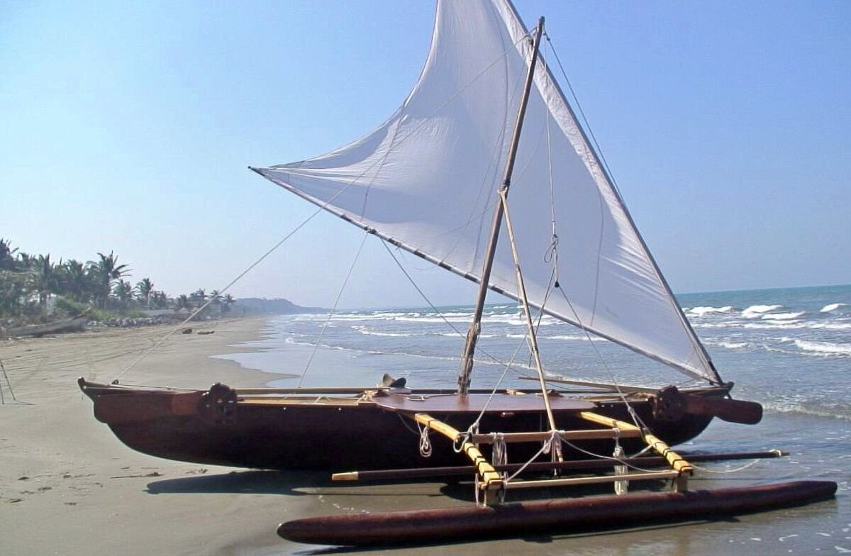 Один из вариантов судна полинезийцев