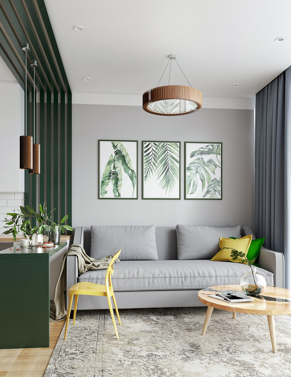 Пример металлических реек на стене. На фото: светильники Rotor Spot и Rotor M