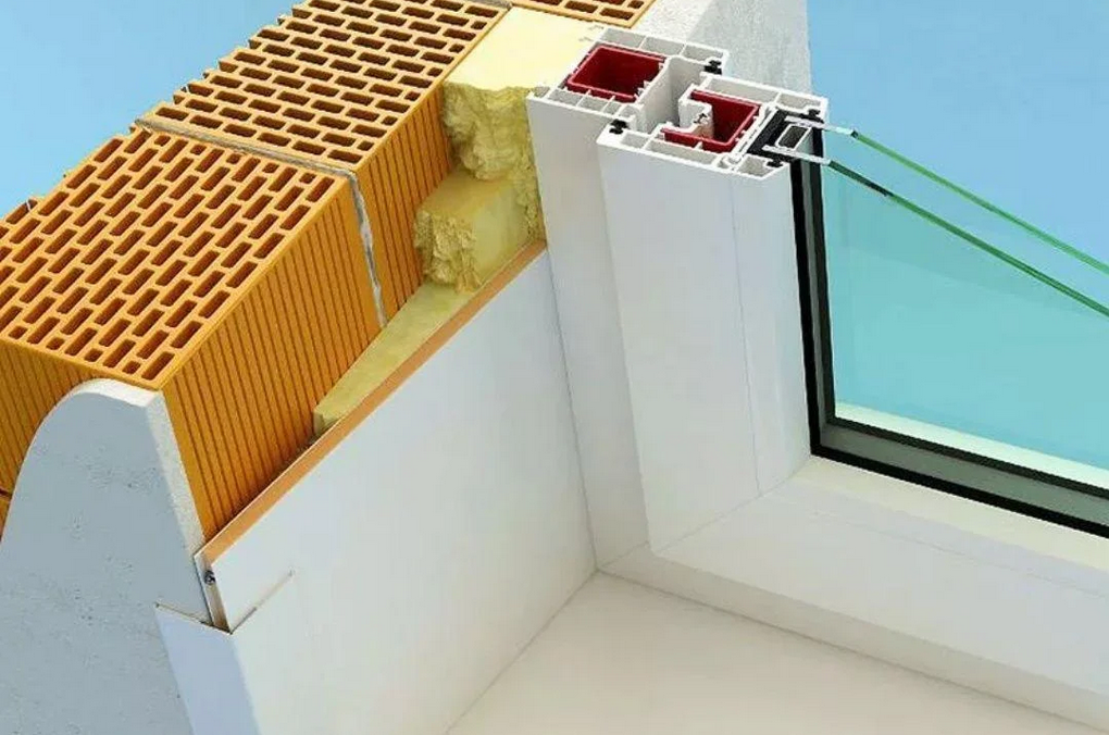 Схема установки оконного откоса