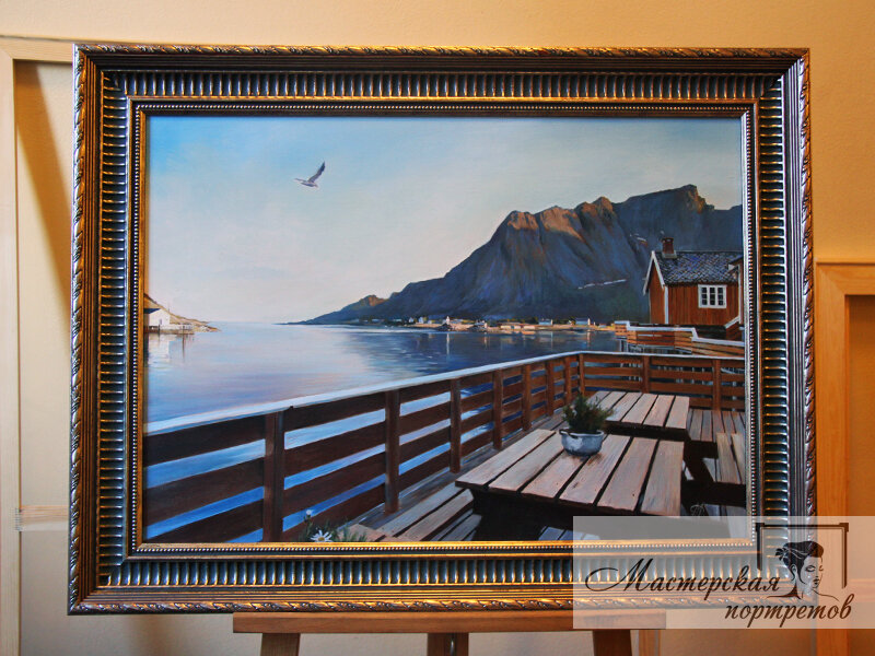 Картина маслом на холсте "Пирс"