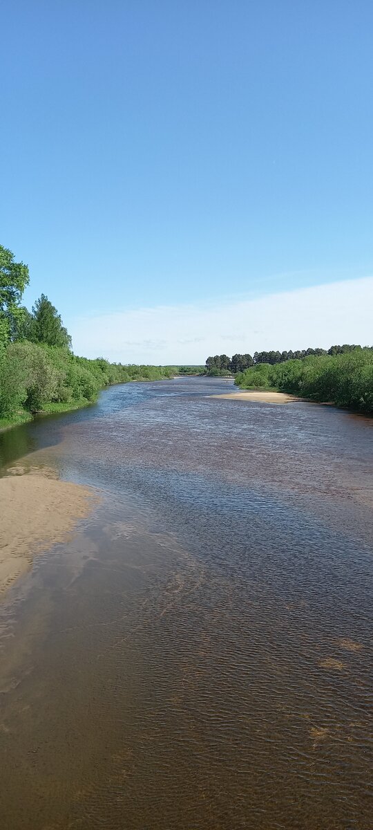 Вид на реку налево от моста.