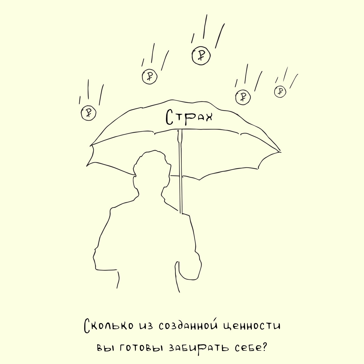 Продолжаем разбираться с темой денег и сегодня расскажу подробнее про второй пункт. (Первую часть поста можно прочитать тут)  Сколько из созданной ценности вы готовы забирать себе?