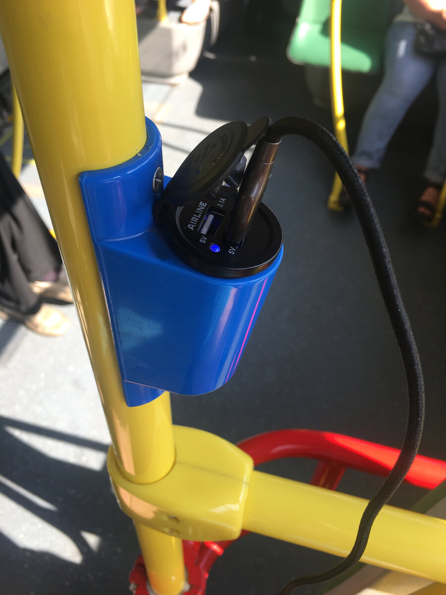 USB в автобусе