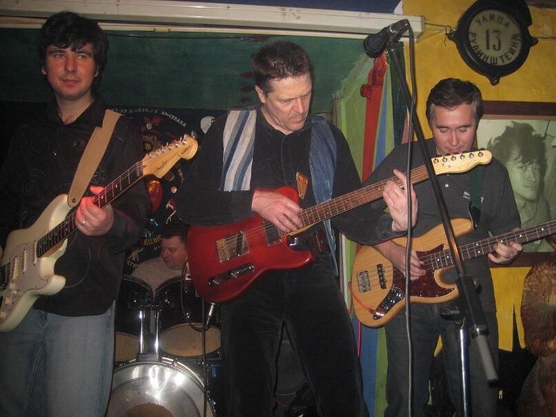 Герман Полянов (слева) в составе группы "Заповедник"