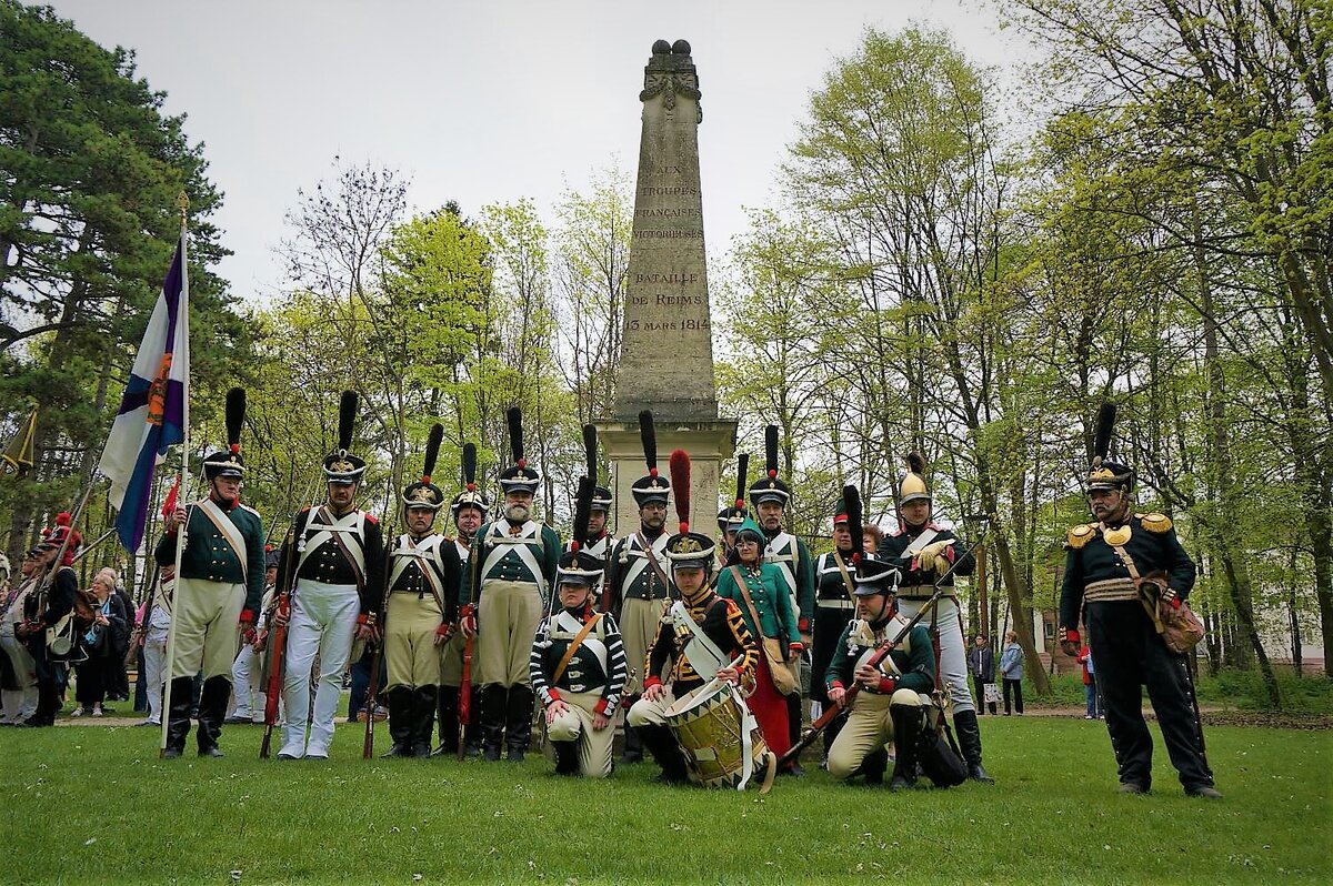 Русские реконструкторы в Реймсе в 2014 году.