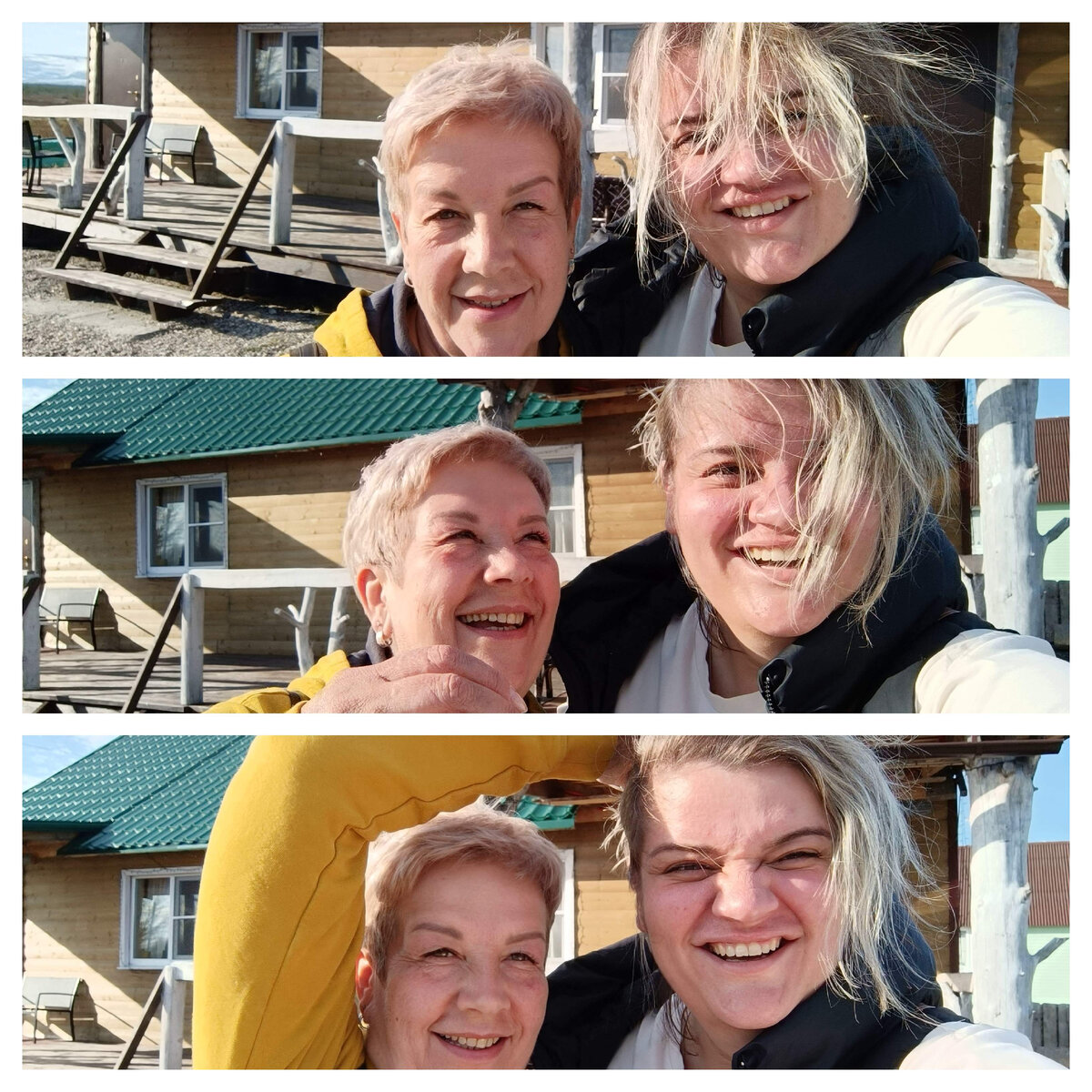 На заднем плане - гостевой дом