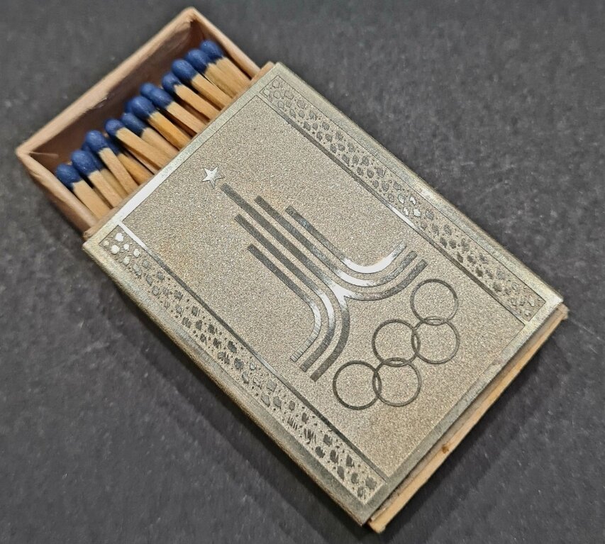 Винтажная Спичечница СССР Москва Олимпиада 1980 год.