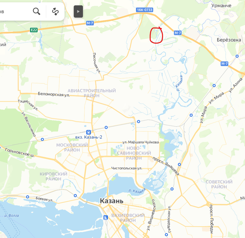 Голубые озера казань на карте