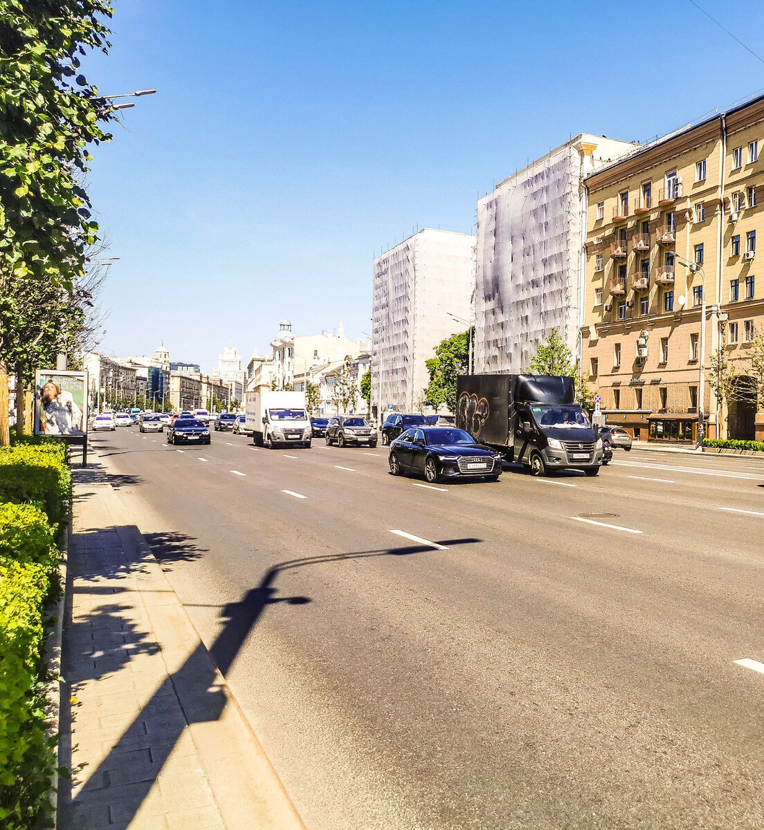 5500 шагов. Новинский бульвар. 