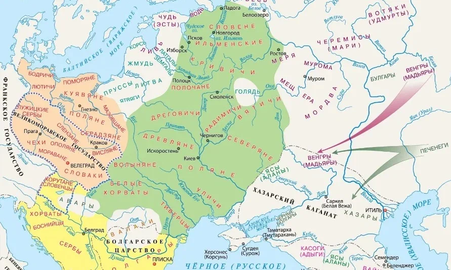 Территория государства русь карта. Карта Руси 15 века. Карта расселения восточных славян 6 класс история России. Соседи восточных славян на карте древней Руси. Карта древней Руси расселение славян.