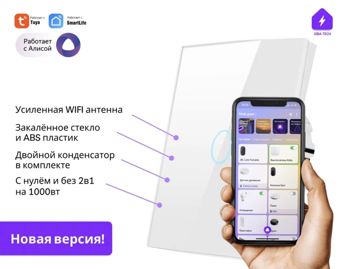 Умный выключатель с Алисой: полное руководство | Izba Tech | Дзен