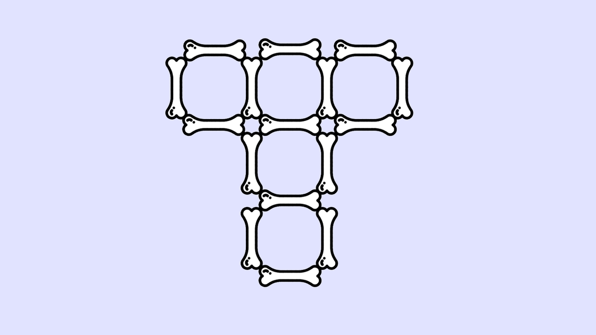 Загадка дня: переместите 3 косточки, чтобы получить 4 квадрата | Питомцы  Mail.ru | Дзен
