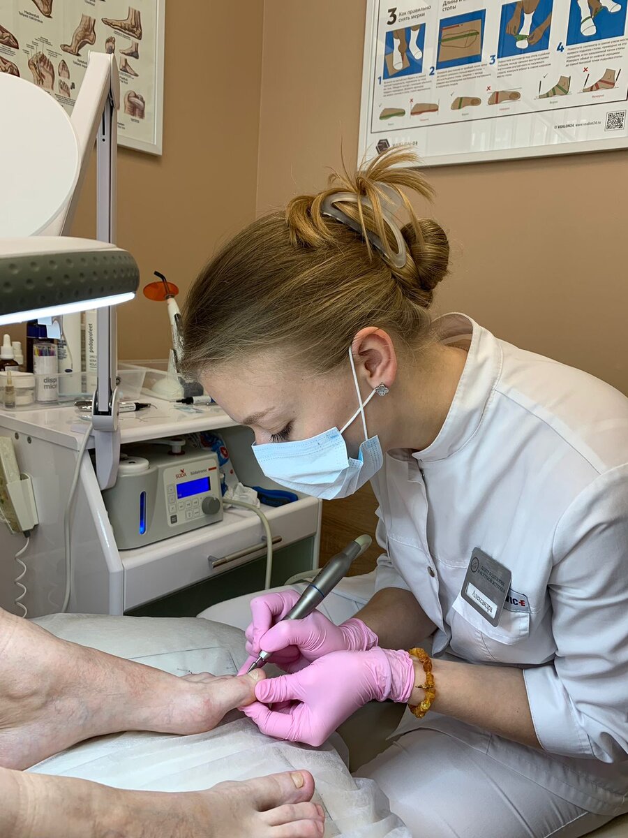 Зачистка ногтевых пластин