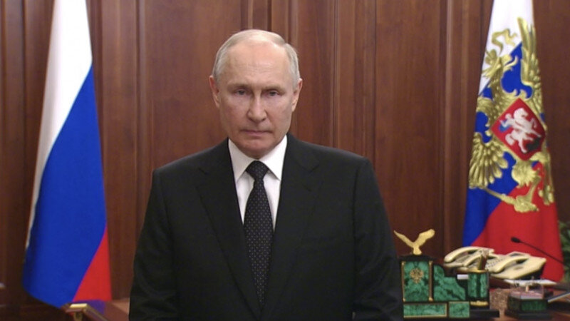    Владимир Путин. Скриншот из видео обращения президента. kremlin.ru