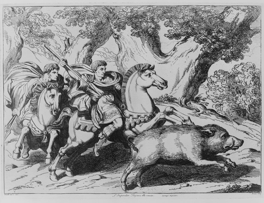 Император Траян. Изображение первой трети 19-го века. Источник: Library of Congress