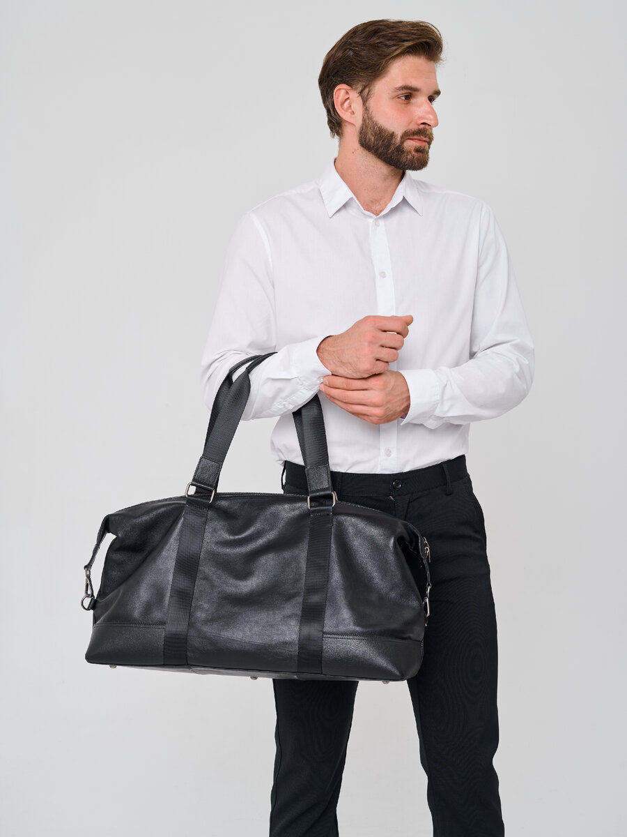 Сумка дорожная из натуральной кожи бренда Faustini