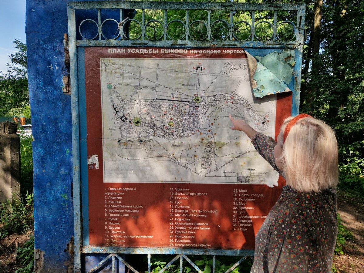 План усадьбы Быково