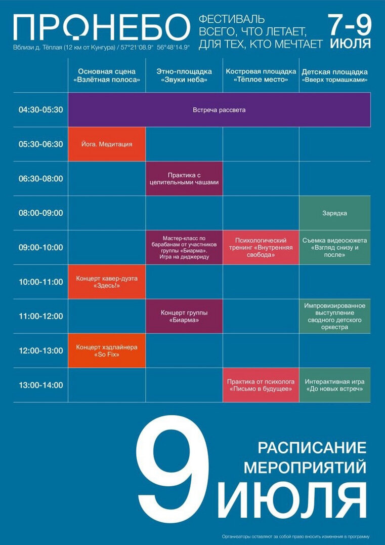    Фестиваль «ПРОНЕБО» день третий