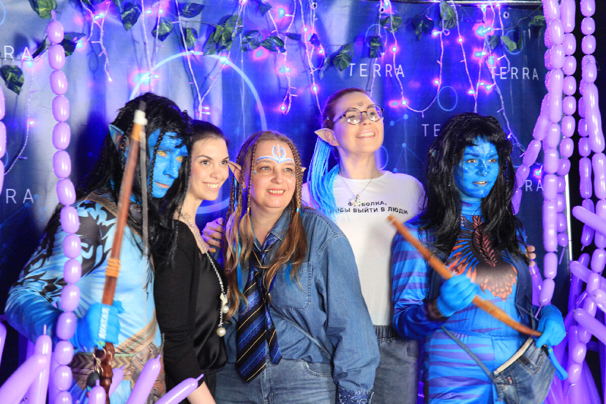 Фотозона в стиле фильма Аватар, как метафора особой планеты Терра