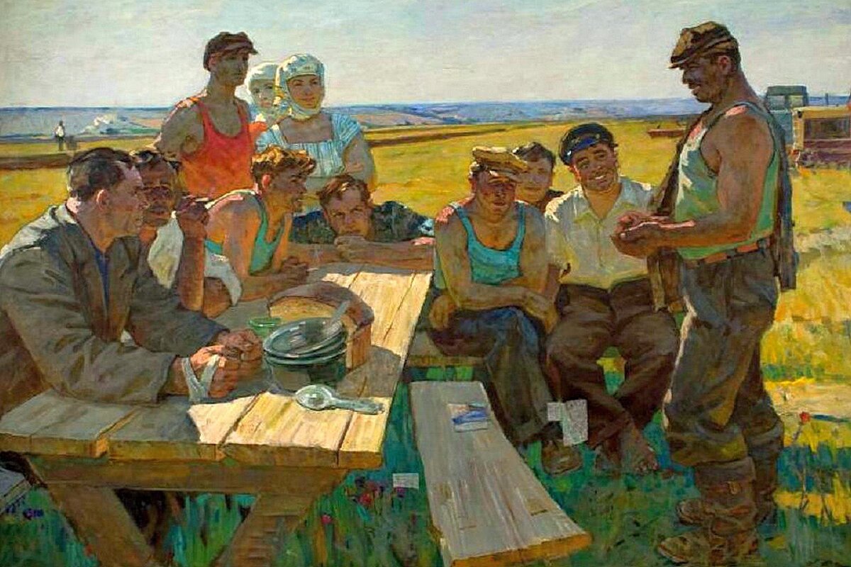 Примерно так выглядит обед в поле