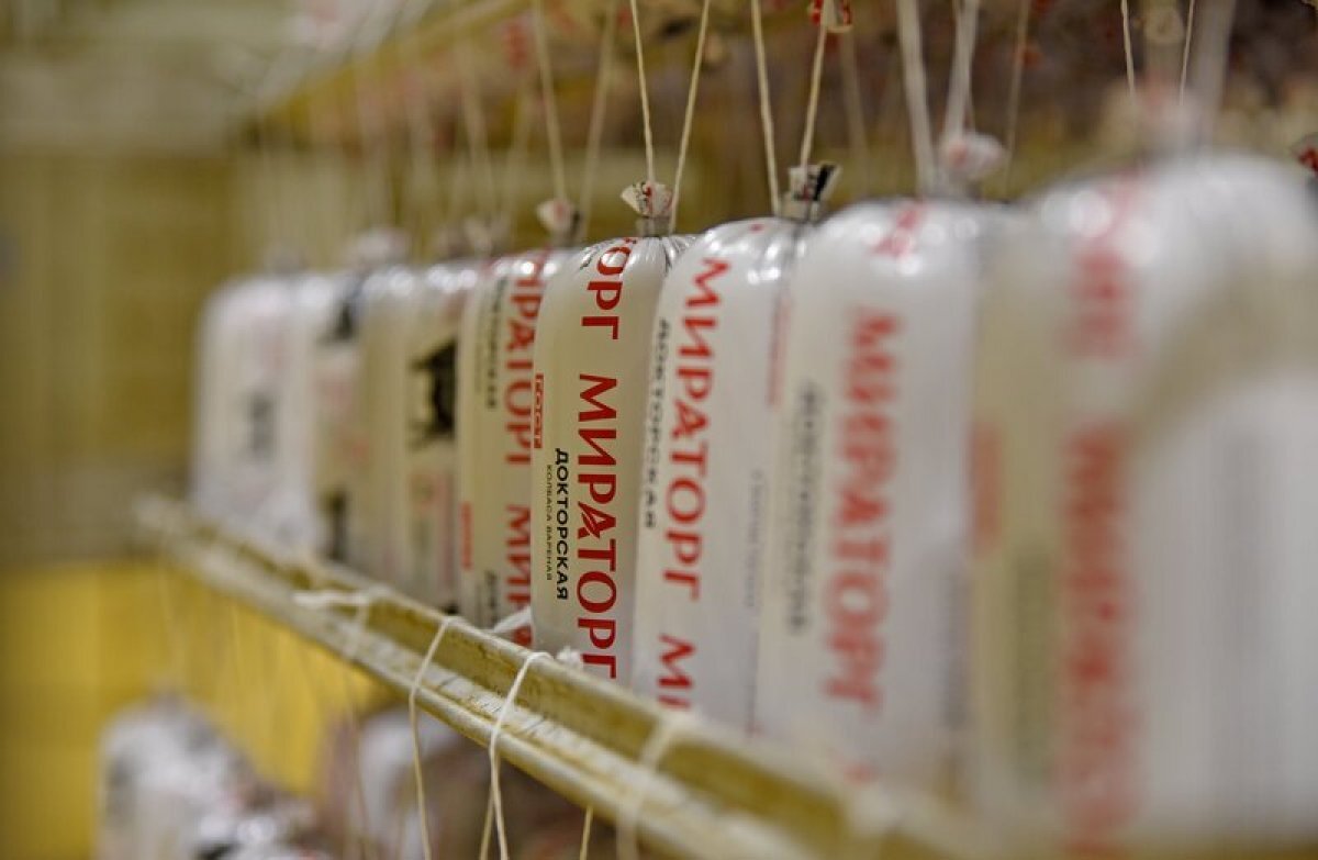    Колбаса «Докторская» от «Мираторга» из мяса собственного производства.