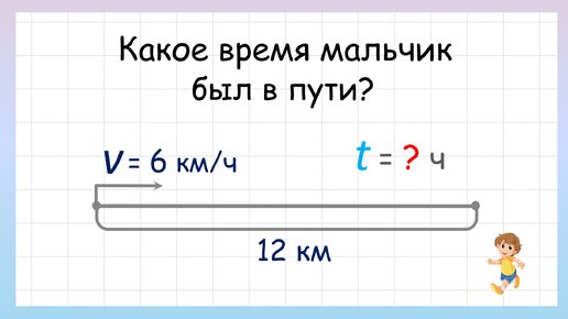 Простая задача на движение. Как найти время?