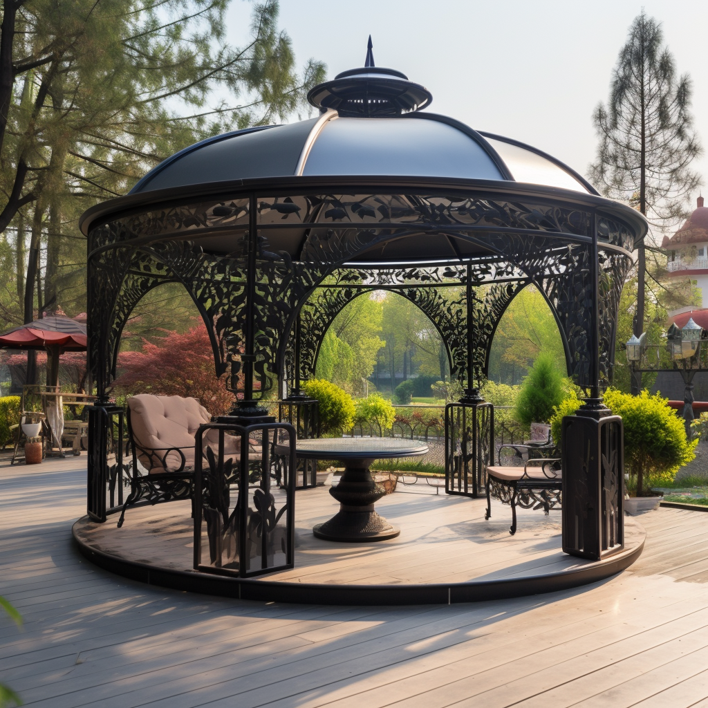 Металлическая беседка
