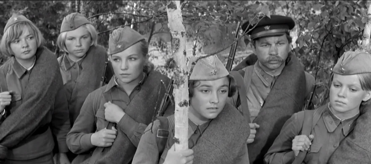 Кадр из фильма "А зори здесь тихие"